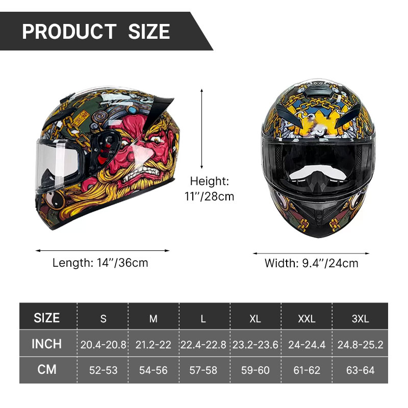 Helm Sepeda Motor Full Face Po - Full Face Motorcycle Helmet With Bluetooth ulasan dan harga