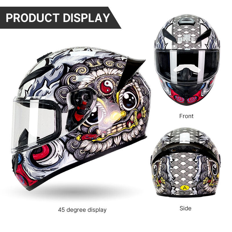 Helm Sepeda Motor Full Face Po - Full Face Motorcycle Helmet With Bluetooth ulasan dan harga