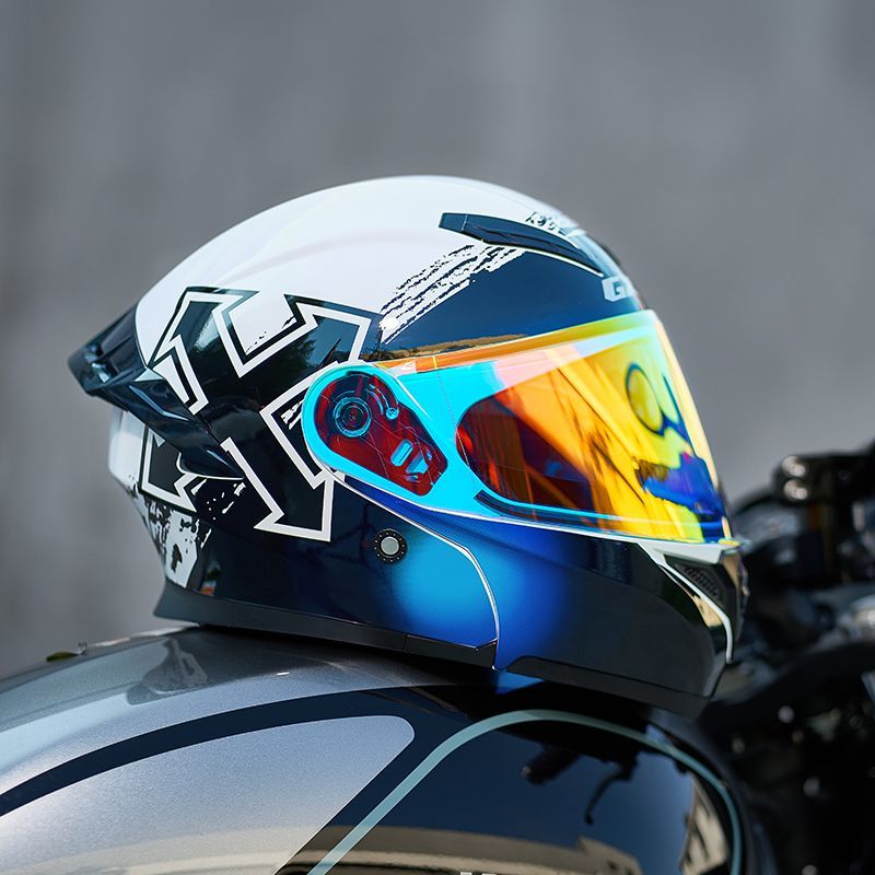 Helm Full Face DOT Approved, P - Full Face Motorcycle Helmet With Bluetooth ulasan dan harga