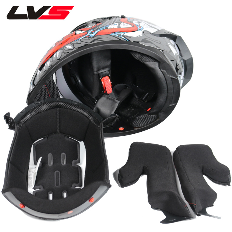 Helm Motor LVS Full Face Dual  - Full Face Motorcycle Helmet With Bluetooth ulasan dan harga